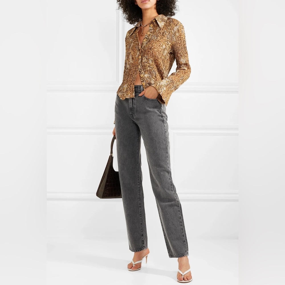 J Brand x Elsa Hosk Sunday straight leg jeans in faded black ***petite hem